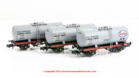 N35TA-302 Revolution Trains 35 Ton Class A Tank Triple Pack in Esso Grey